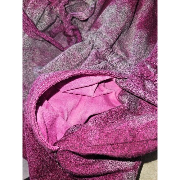 Sundry for Evereve Weekender Tie Dye Tank  Purple Knit Drawstring Dress Women L - Picture 6 of 7